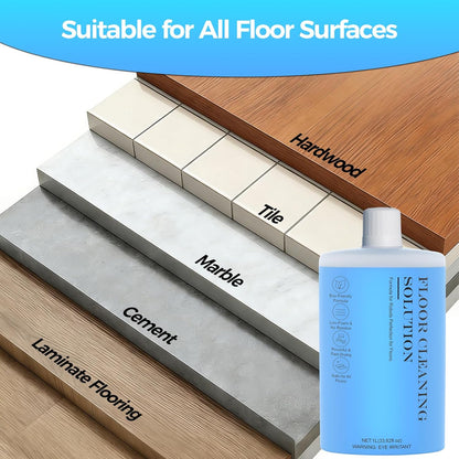 Skiennix Floor Cleaning Solution - Effective Cleaner for Hardwood, Tile & Laminate Floors | 1L (33.8 Fl. Oz)