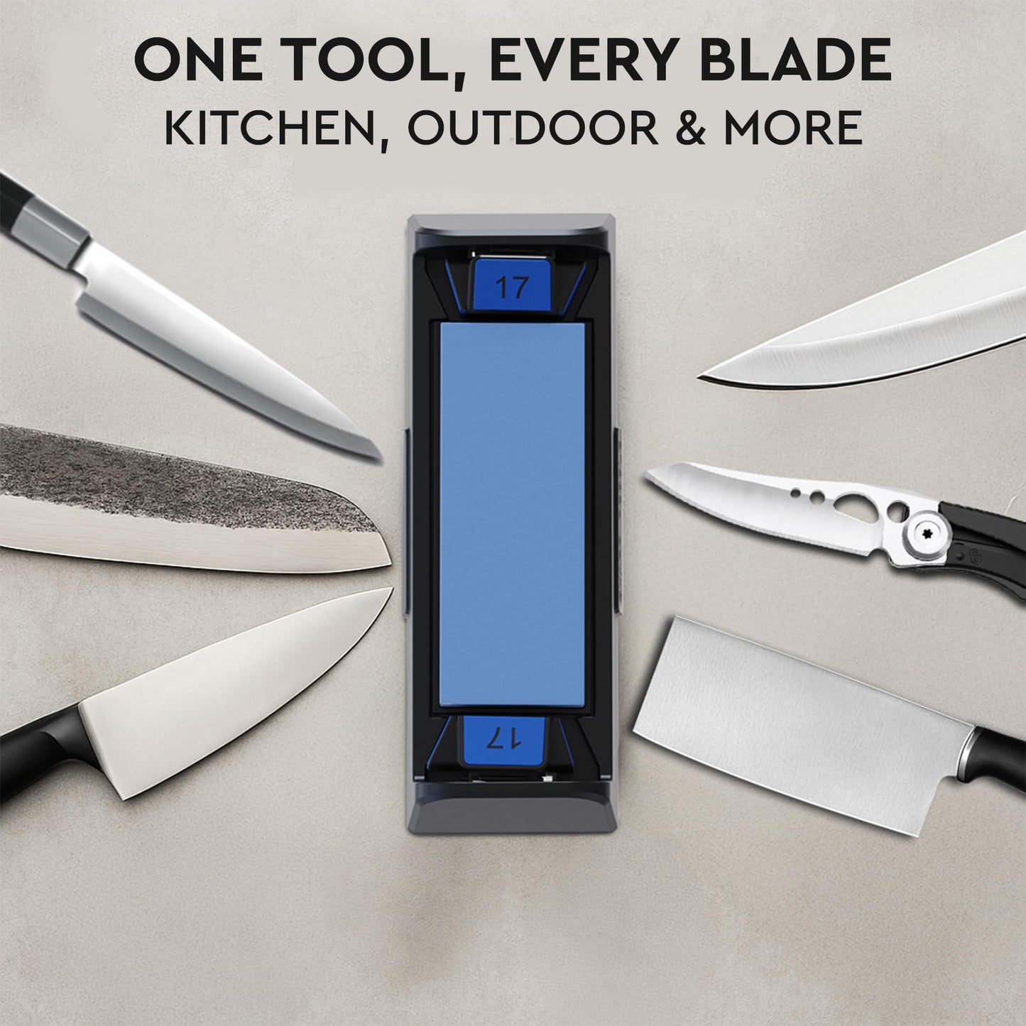 Sharp Pebble Complete Whetstone Knife Sharpening System – 1000/6000 Grit Wet Stone Sharpener Kit with Built-In Angle Guides (15°/17°/20°/22°) – Beginner-Friendly