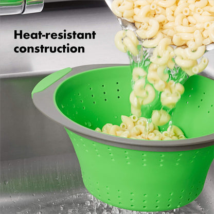 OXO Collapsible Colander, 3.5 quart, Green