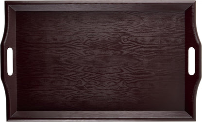 GET RST-2517-1-M 25" 16", G.E.T. Coffee Table / Ottoman Tray with Handles, x Mahogany