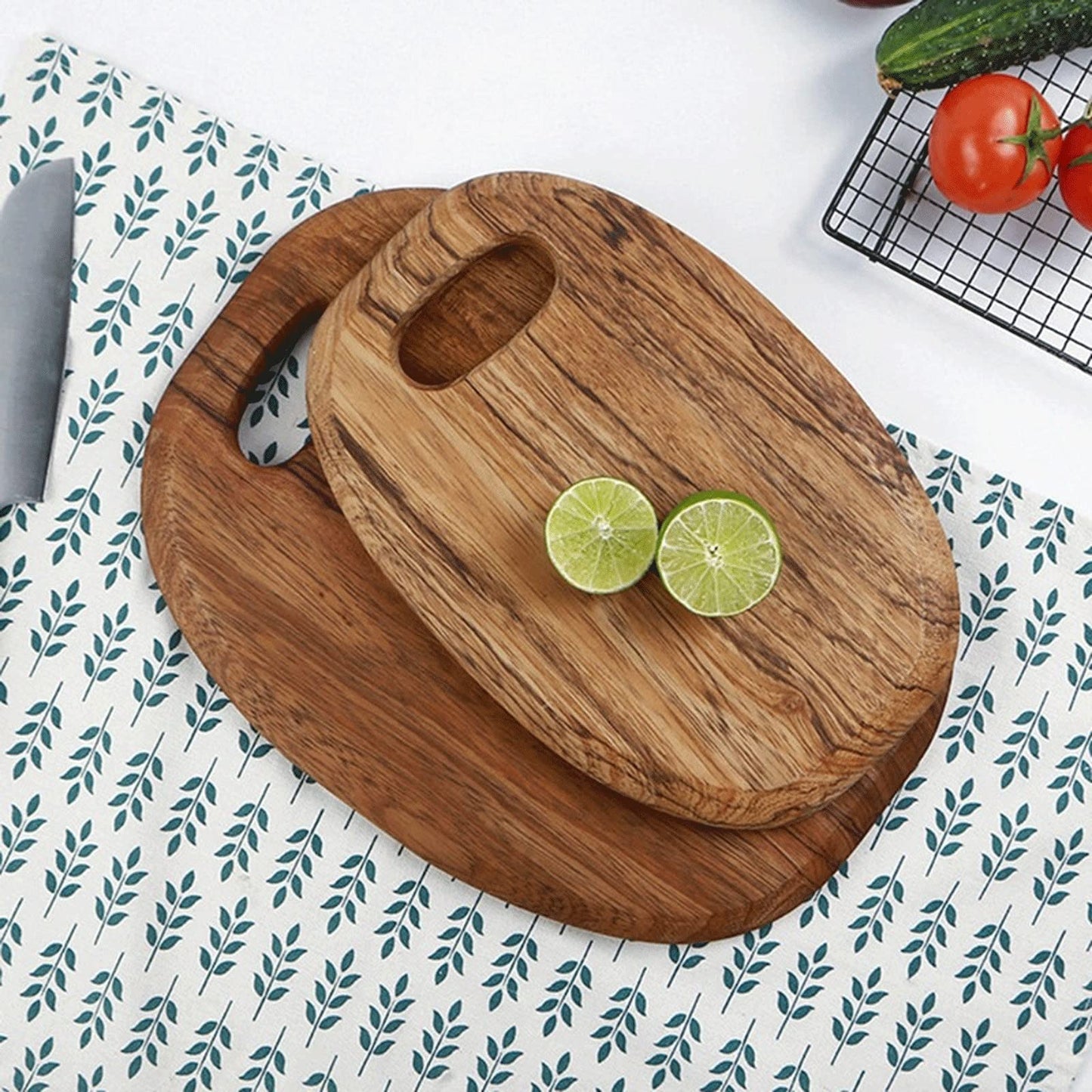 ERoomQ Cutting Board Solid Wood Cutting Board Pizza Cheese Charcuterie Steak Bread Meats Serving Board for Kitchen s Tray