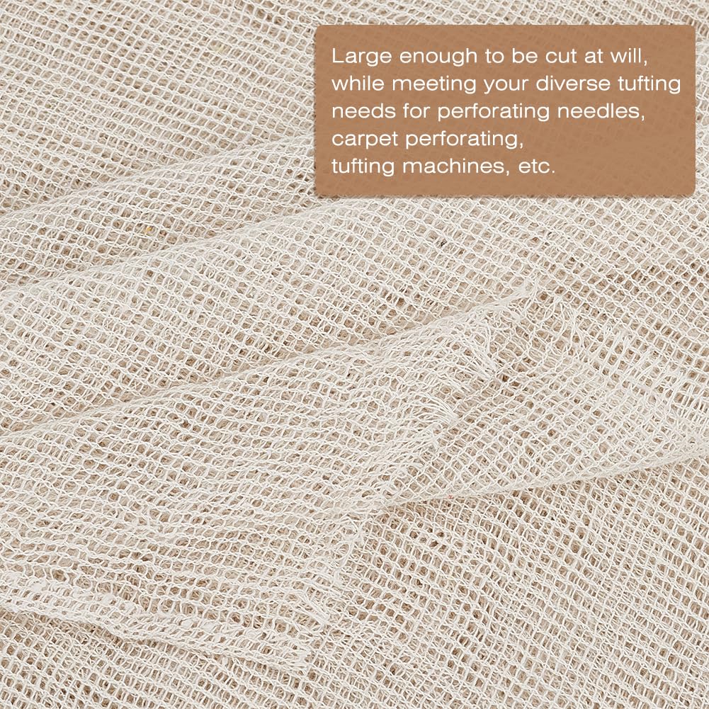 BENECREAT 78x118 Inch Rug Hooking Mesh, Carpet Mesh Backing Fabric for DIY Rug Making, Crocheting, Carpet Repair, Non-Slip Backing Material for Handmade Rugs & Home Decor