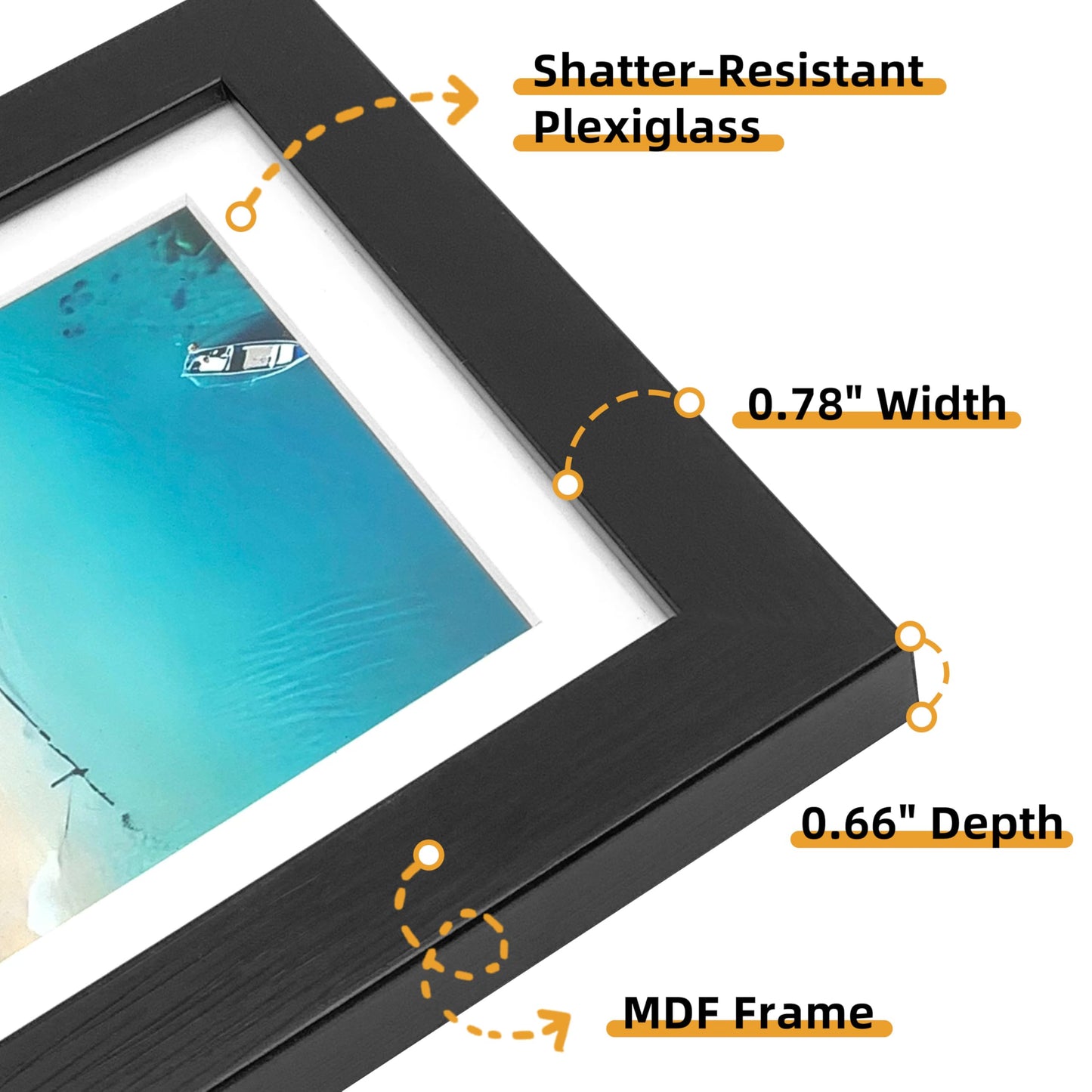 7 Pack Picture Frames Collage Wall Decor, Gallery Wall Frame Set for Wall Mounting or Tabletop Display, Multi Sizes Including 16x20-1, 11x14-2, 8x10-2，5x7-2 Family Photo Frames,Made of Solid Wood，Black