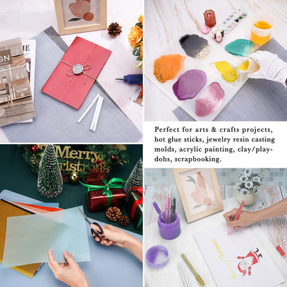 Gartful Oversize Translucent Silicone Mat, Countertop Protector, 27.6 x 19.7 inches Silicone Sheet for Crafts Resin Jewelry Casting Mat Pad Nonstick Table Placemat