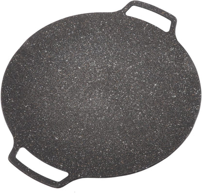 Korean Griddle Pan, Non-Stick Circular Frying Pan for Home Outdoor Stove, BBQ Plate (Universal Model 33cm)