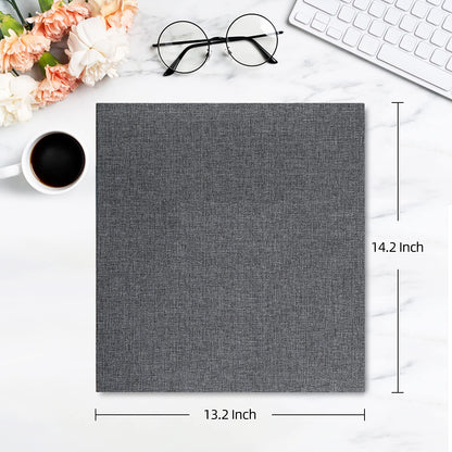 potricher Photo Album for 4x6 1000 Photos Linen Cover Extra Large Capacity Picture Book for Family Wedding Anniversary and Baby (Gray)