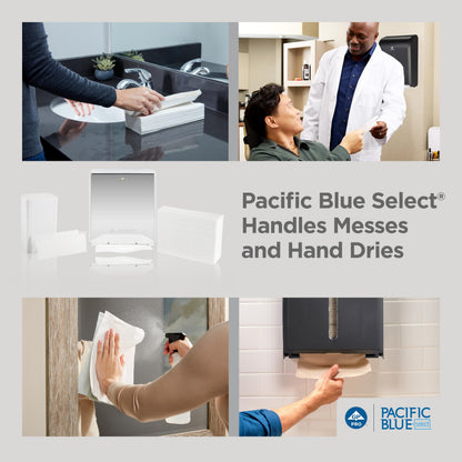 Pacific Blue Select Multifold Premium 2-Ply Paper Towels (Previously Branded Signature) by GP PRO (Georgia-Pacific), White, 21000, 125 Paper Towels Per Pack, 16 Packs Per Case