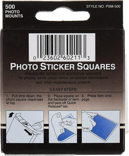 Pioneer Photo Mounting Squares, 500pk