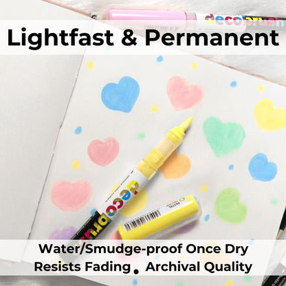 Karin Pigment Decobrush Acrylic Paint Markers, 84 Piece Master Set, Brush Tip, Acrylic Markers Set, Opaque, Lightfast & Waterproof Paint Pens for Wood, Fabric, Canvas, Rock Painting and More