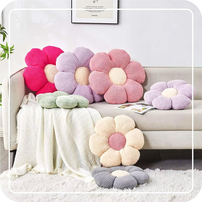 14.9" Kcvvcr Flower Throw Pillow, Soft Sage Green Shaped Floor Pillow for Home Decor, Cute Aesthetic Plush Decorative