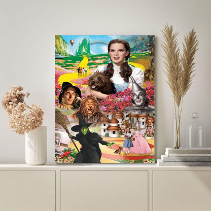 DIYPAINTING 5D Diamond Art Painting by Number Kits Wizard Movie of Oz 16X20 Painting Cross Stitch Full Drill Crystal Rhinestone Embroidery Pictures Arts Craft for Home Wall Decor