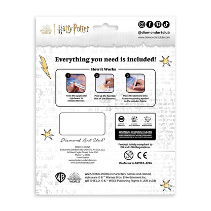 DIAMOND ART CLUB Sparkle Pals - Hermione, Diamond Painting Kit, Fun DIY Crafts for Adults, Diamond Art Craft for Beginners, 5.4" x 5.7" (Pack of 1)