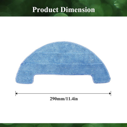 Smilefil 4pcs Replacement Mop Cloths for Coredy R750, R500, R550(R500+), R580, G800, G850 Robot Vacuum Cleaner
