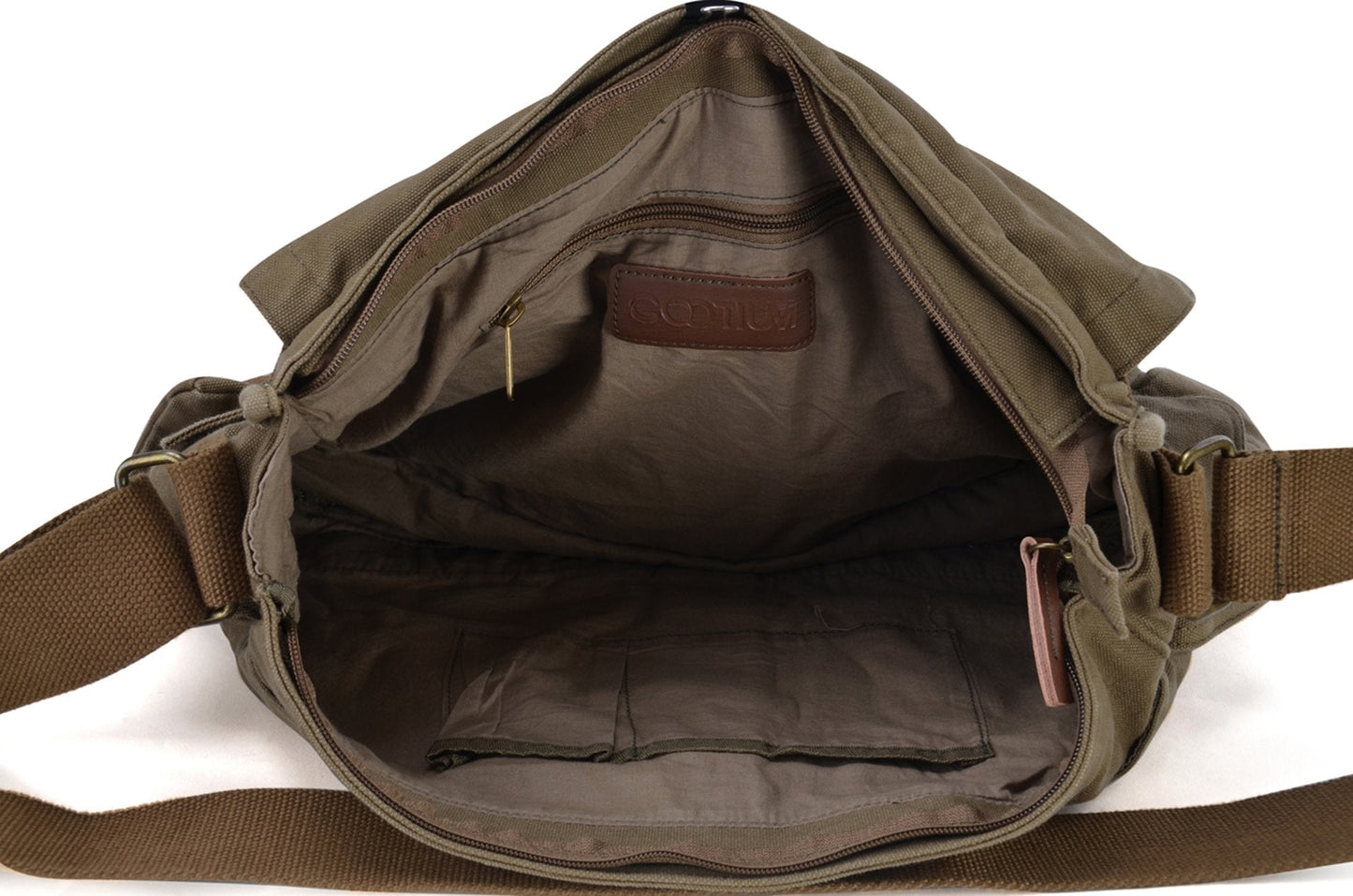 Gootium Canvas Messenger Bag - Vintage Cross Body Shoulder Satchel