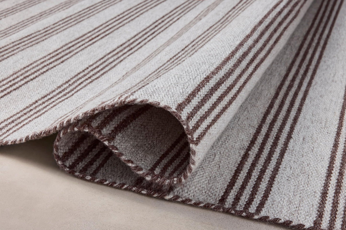Loloi Magnolia Home by Joanna Gaines Charlie Collection CHE-01 Silver/Bark 2'-3" x 3'-9" Indoor/Outdoor Accent Rug