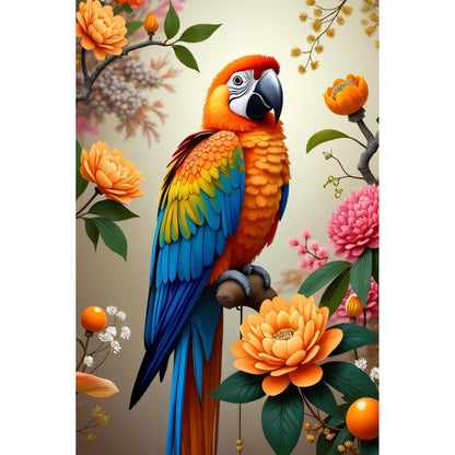 Huacan Diamond Painting Kits for Adults Parrot Full Square Drill 5D DIY Diamonds Paintings Art Kit for Home Wall Decor Picture Size 12 * 16 Inch
