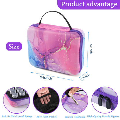LYMUSUMI 30 Slots Diamond Art Storage Containers for Adults Portable Bead Storage Boxes for Diamond Painting Accessories and Tools