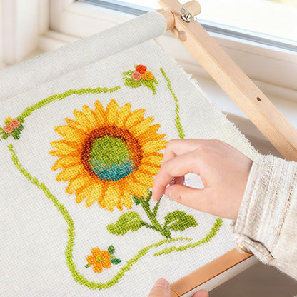 Beech Wood Tapestry Scroll Embroidery Frames, 21*12 Inch, Easy Assembly Cross Stitch Frame, Scroll Frames for Cross Stitching, Needlepoint Cross Stitch Holder, Cross Stitch Supplies