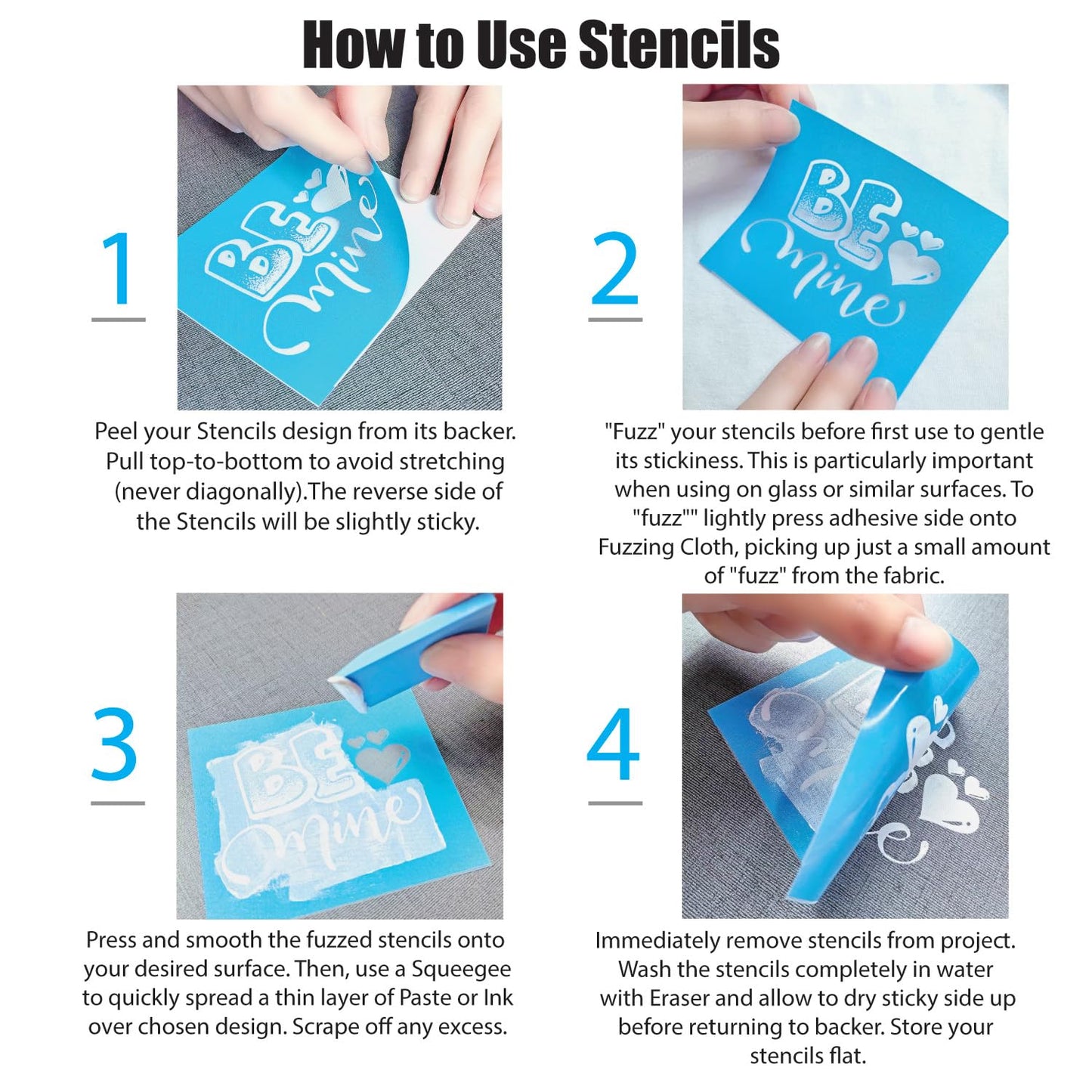 Shineone, 3Pcs, Farmhouse, Silk Screen Stencils, Reusable Silk Screen Stencils, with Adhesive, for Home Decoration on Wood, Fabric, Glass, Plastic, Ceramics, Paper. 8.5”x11”