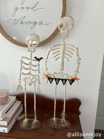 Mud Pie Halloween Large Light Up Skeleton Sitter