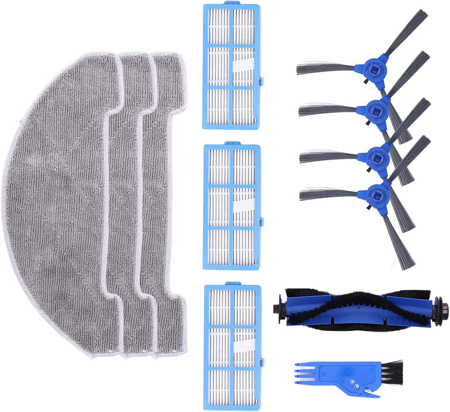 Robotic Vacuum Cleaner Replacement Filters, Compatible with Proscenic 850T Sweeping Robot