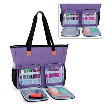 LUXJA Carrying Case for Diamond Painting Accessories and A3 Light Pad, Diamond Painting Bag for A3 and B3 Light Box (Bag Only), Purple