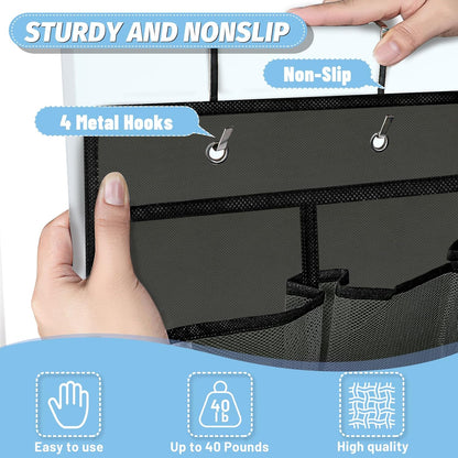 Aheroi 35 40 lbs, Closet Over the Door Shoe Organizer, Pockets Mesh Shoe Organizer Door Hanger, Large Hanging Shoe Rack