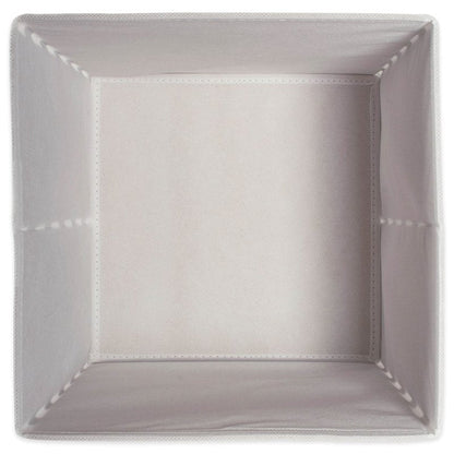 DII Non Woven Polyester Storage Bin, Polka Dot, White & Gold, Small Set of 4