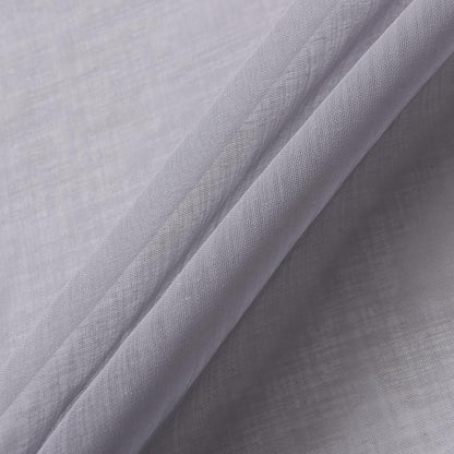 Aquazolax Transparent Sheer French Door Curtain Panel (1 Piece, 30W x 40L, Grey) - Elegant Solid Voile Rod Pocket