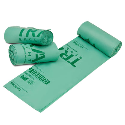 Trail Essentials 25 Count Biodegradable Toilet Bags, 5 Gallon Capacity, Convenient Carry Case