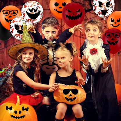 Halloween Face Stickers for Crafts Pumpkin Decorating Stickers for Pumpkins Glass Jars Halloween Vinyl Faces Decals Cute Ornaments Decals Funny Faces Crafts for Party Supplies Decorations