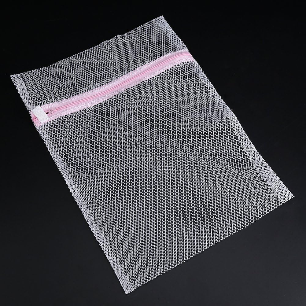 Asixx Washing Bag - Zipped Lingerie Laundry Mesh Bag for Socks, Bra, Underwear (40 x 50cm #1)
