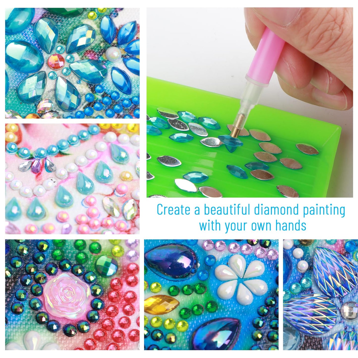 Tontut 5D Diamond Art Painting Kit, Turtle DIY Diamond Art Adult Set Mosaic Crafts, Suitable for Home, Office wall Decoration, can be Packaged as Gifts for Friends