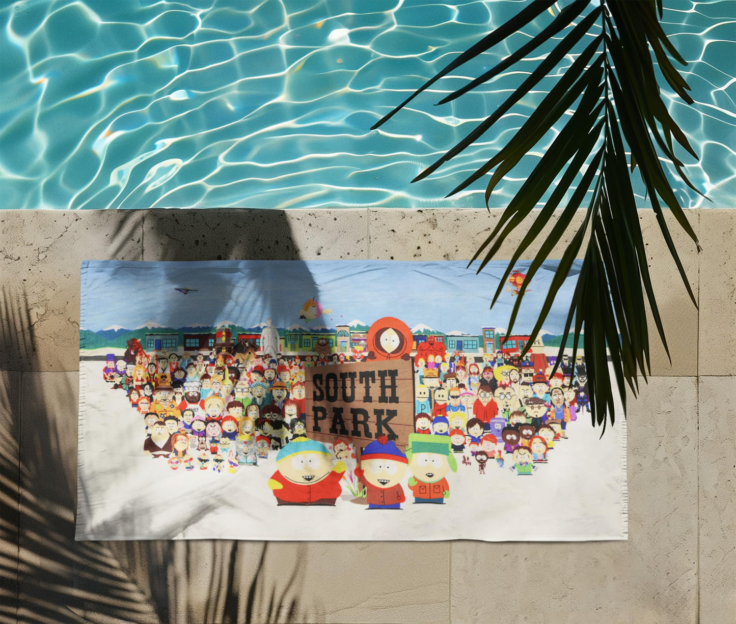 Northwest South Park Beach Towel Eric Stan Kyle Kenny Characters 30"x60"