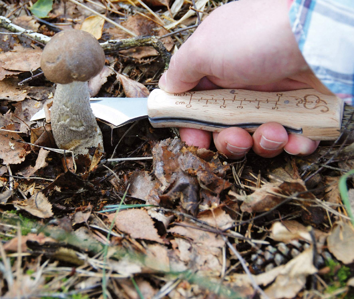 Esschert Design Mushroom Knife with Brush