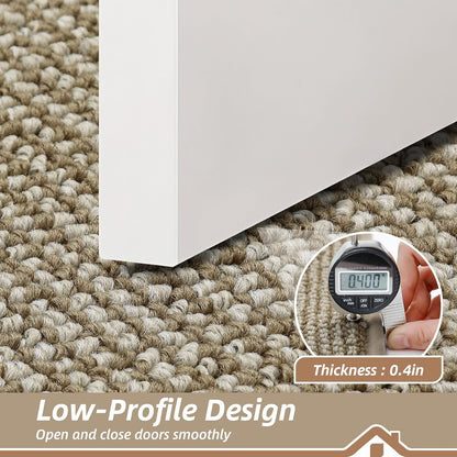 BEQHAUSE Dirt Trapper Door Mat - Non-Slip, Washable, Absorbent | 36" x 60" Light Beige Entrance Mat
