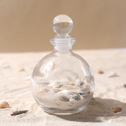 Magic Season Decorative Glass Bottles - 9 fl oz. Potion Bottles (2 Sets w/Glass Stoppers)