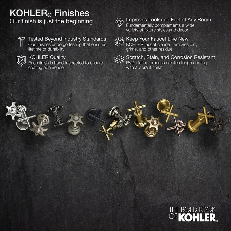 Kohler 27286-2MB Elate® 18" Towel bar, Vibrant Brushed Moderne Brass