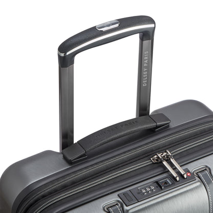 DELSEY PARIS Cadence Hardside Expandable Luggage with Spinner Wheels, Silver, Carry On 20 Inch