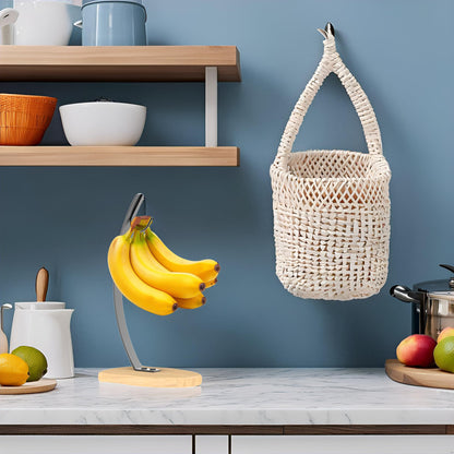 KR. LIF Banana Holder Stand - Stylish Banana Tree Hanger, Space-Saving Banana Rack Stand Hook for Fresh, Ripe Bananas