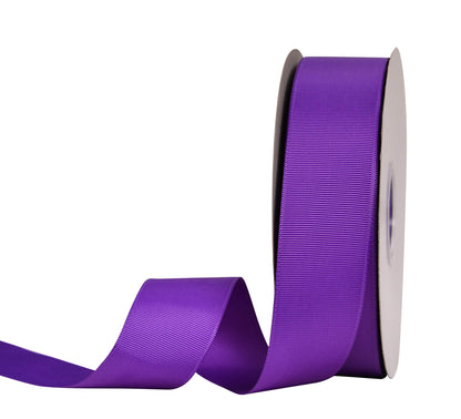 YAMA Purple Grosgrain Ribbon, 1 1/2 Inch 50 Yards, Great for Crafts Bows Flower Bouquet Wedding Home Decor Gift Wrapping