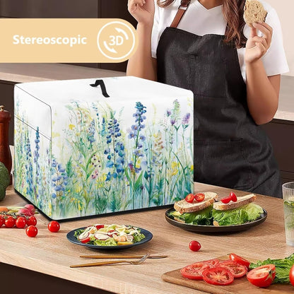Kitchen Appliance Cover for Food Slicer, Dust-Proof Washable Electric Appliance Protective Cover with Side Pocket
