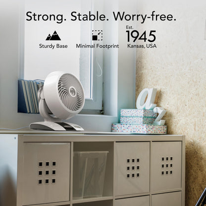 Vornado 5303DC Energy Smart Small Air Circulator Fan with Variable Speed Control, white, Medium