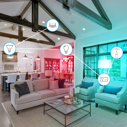 Feit Electric Smart Light Bulbs, 2.4Ghz WiFi Light Bulbs, No Hub Needed, Works with Alexa and Google, Dimmable 60 Watt = LED 9W, OM60/950CA/AG/3, 5000K Day Light, 3 Pack
