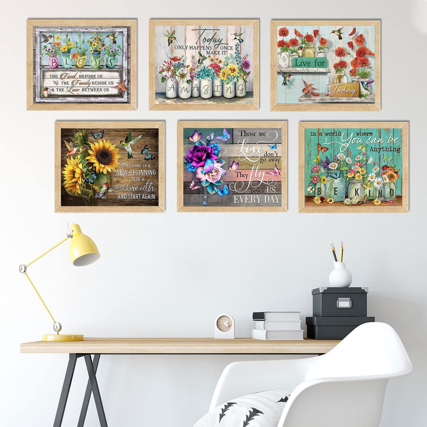 6 Pack Diamond Painting Kits - Adult Beginner DIY Diamond Art with Diamonds, Drill Paintings - Gem Crafts for Wall Decor 11.8x15.7in