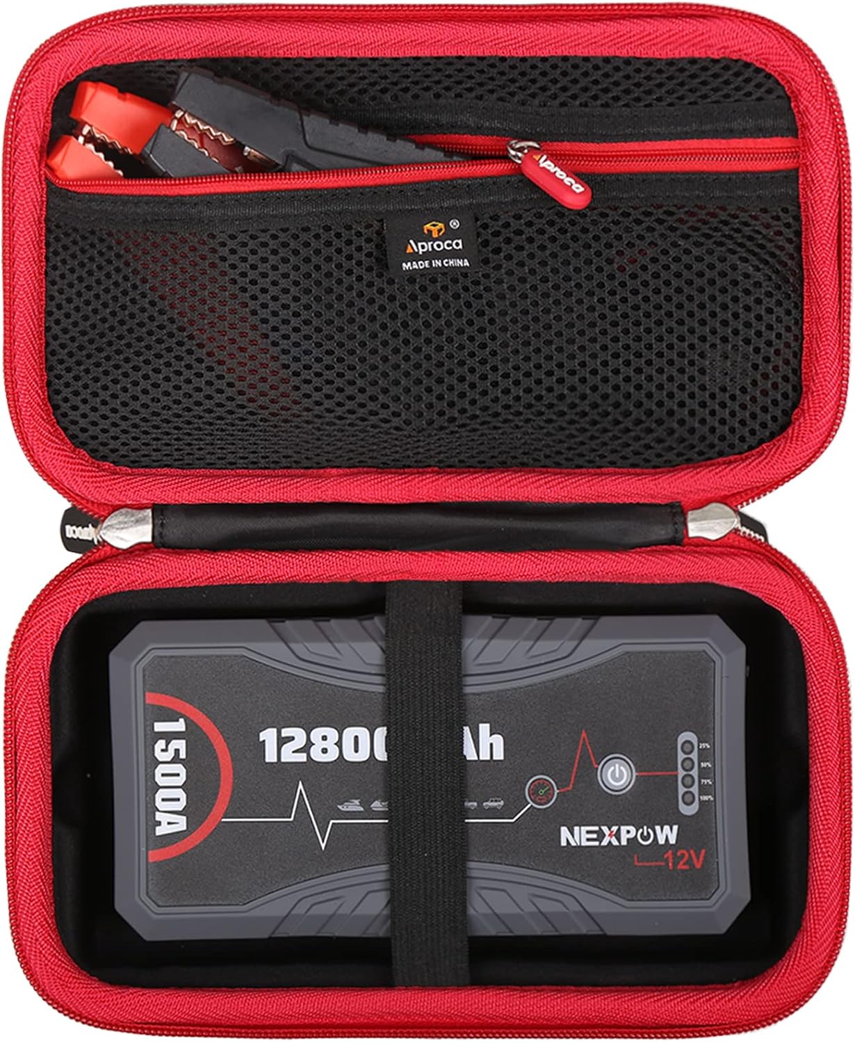 Aproca Hard Storage Travel Case for NEXPOW Q10S Car Jump Starter, 1500A Peak 12800mAh Battery Starter