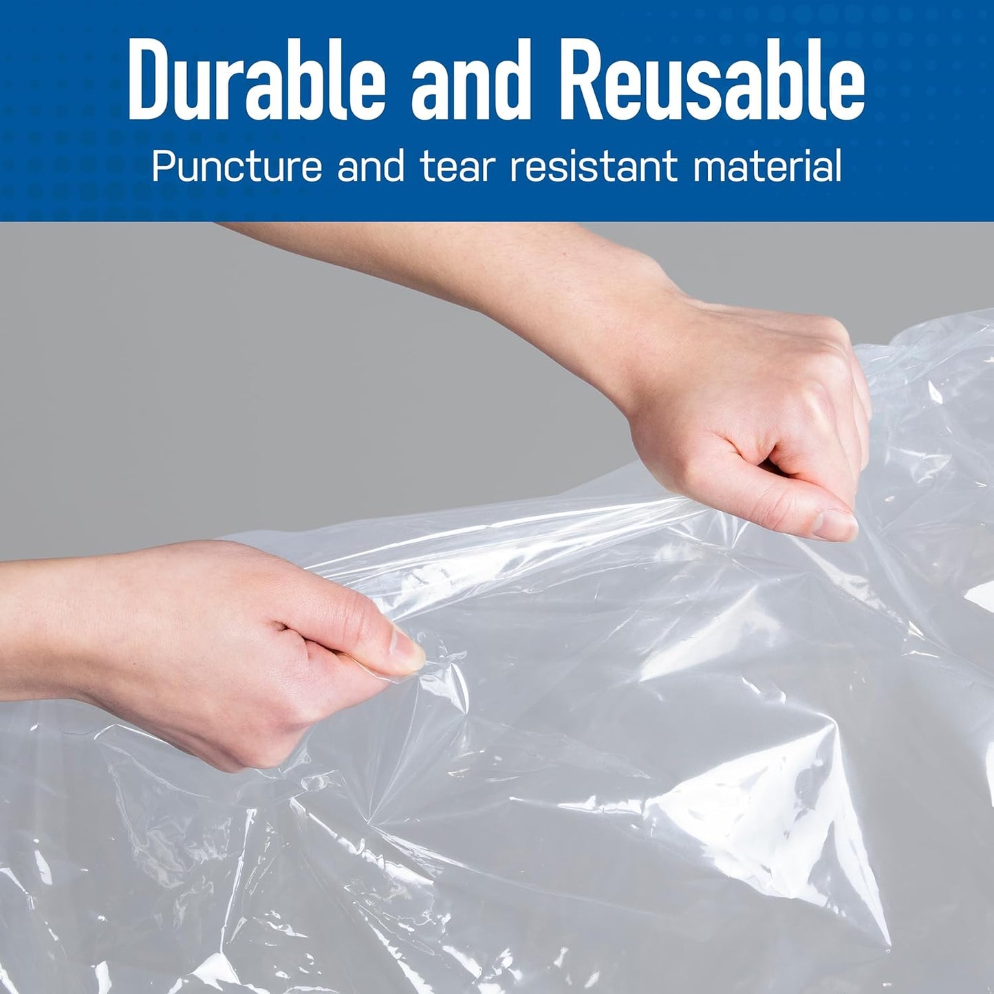 6 Pack Jumbo Vacuum Storage Bags for Comforters, Blankets & Clothes - Space Saver Compression Bags with Hand Pump