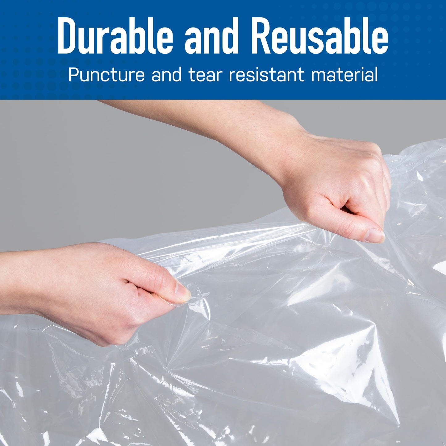 6 Pack Jumbo Vacuum Storage Bags for Comforters, Blankets & Clothes – Jumbo Vacuum Sealed Compression Bags with Hand Pump – Space Saver Storage Bags for Bedding, Moving, Travel & Organization
