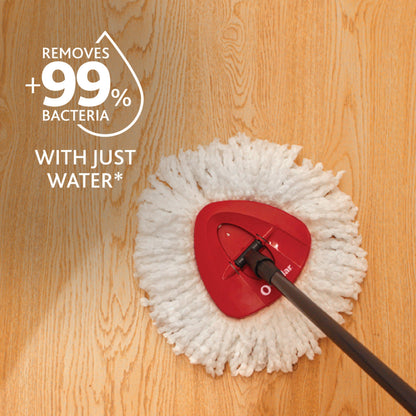 O-Cedar Easywring Microfiber Spin Mop & Bucket Floor Cleaning System + 3 Extra Refills (4 Refills Included)