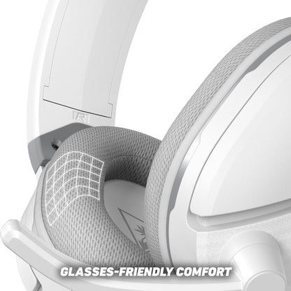 Turtle Beach Recon 200 Gen 2 Powered Gaming Headset - Xbox Series X, Xbox Series S & Xbox One, PS5, PS4, Mobile & PC with 3.5mm - Bass Boost, Memory Foam, White